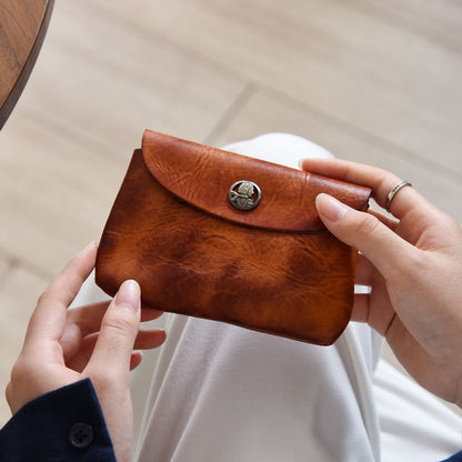 Premium Leder Kartenhalter Geldbörse