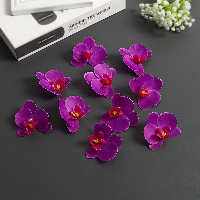 Künstliche Orchideenblütenakzente für die Wohnkultur