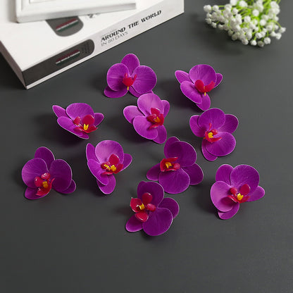 Künstliche Orchideenblütenakzente für die Wohnkultur