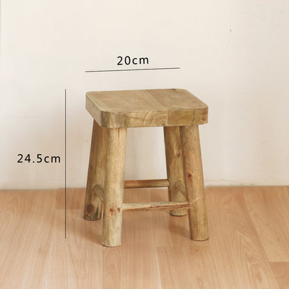 Handgefertigter Holzschemel Brehn