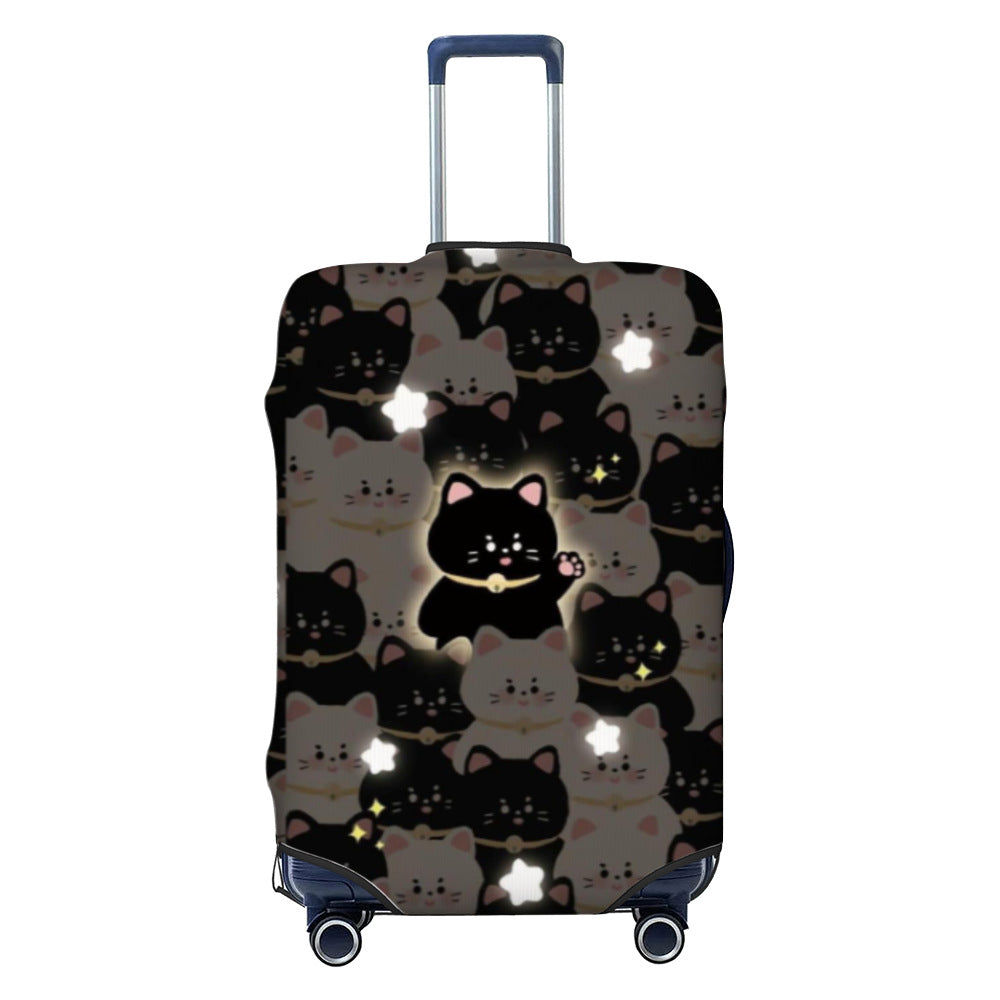 Unisex nan hartschalen Kabinentrolley mit vintage Reiseillustration, 360°-Drehrollen und Teleskopgriff Brehn