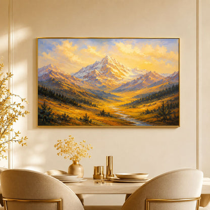 Berglandschaft-Leinwand-Wandkunst für Innenräume