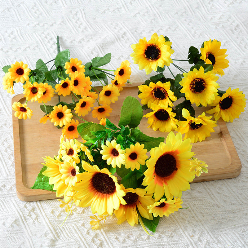 Dekorative Sonnenblumen Blumenstiel Anordnung