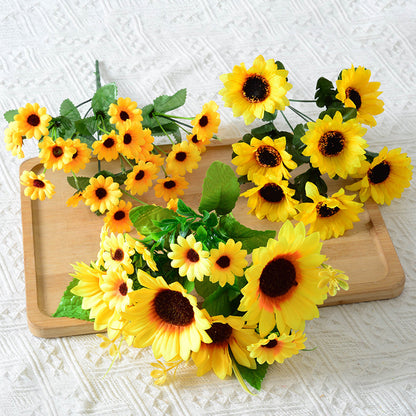 Dekorative Sonnenblumen Blumenstiel Anordnung