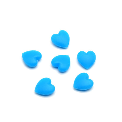 Dekorative Herzförmige Gummi Charms Brehn