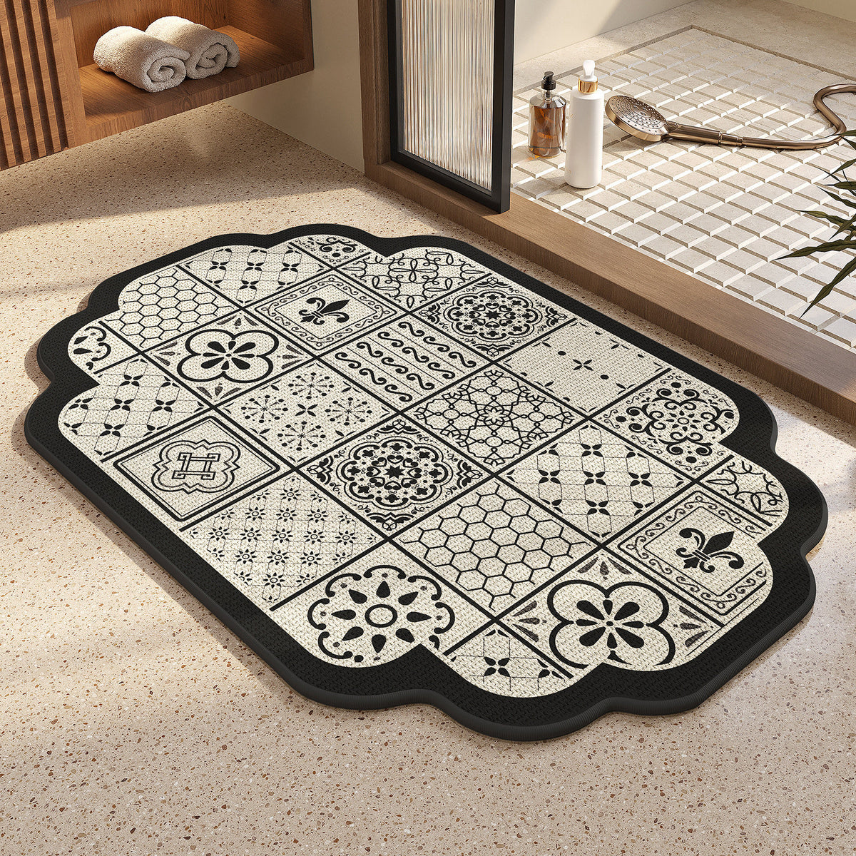 Vintage Mosaik Badematte