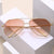 Damen trendige Aviator Sonnenbrille mit dezentem Farbverlauf Brehn