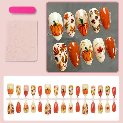 Kunstnagelset mit herbstlichen Motiven Brehn