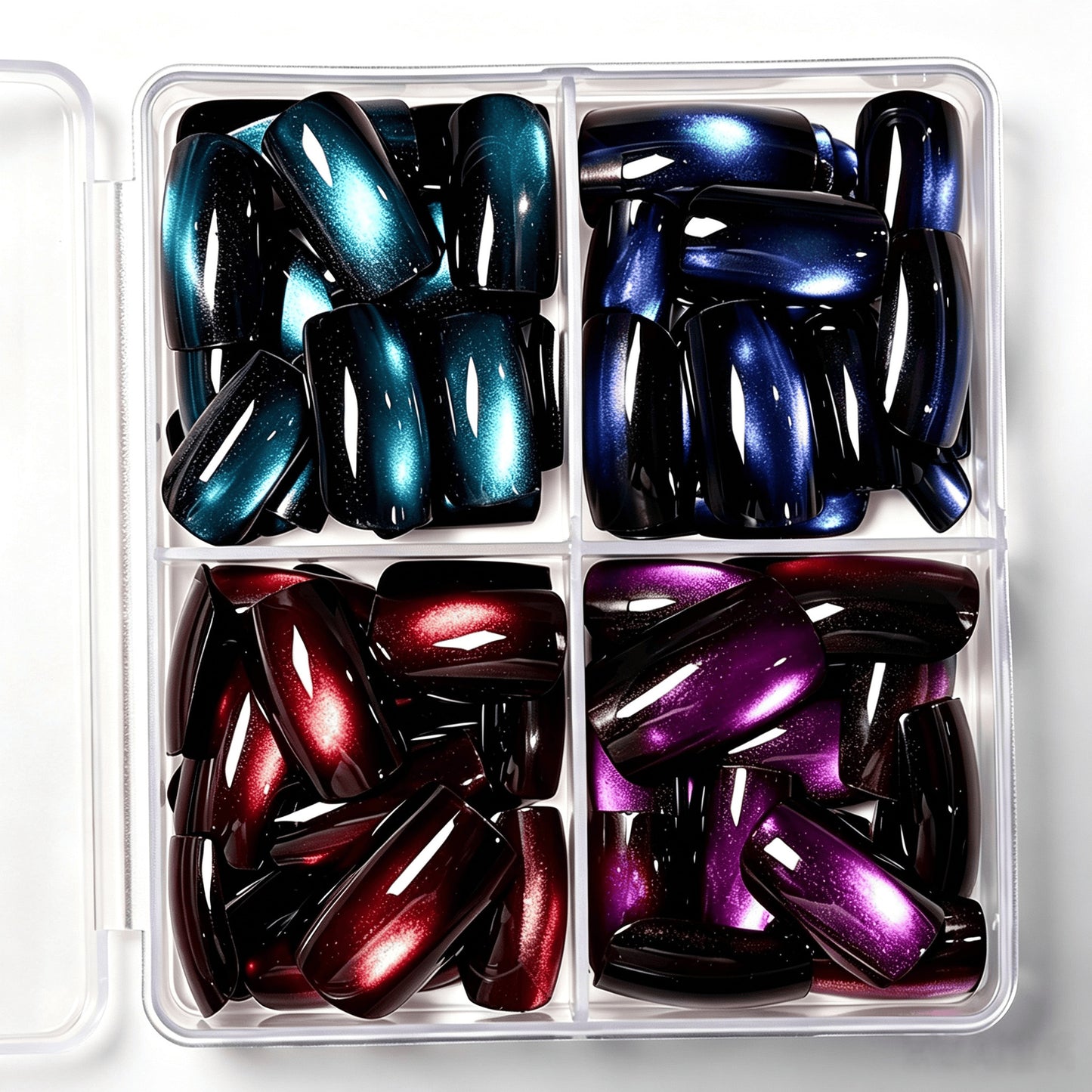 Gradient Glitter Press-On Nail Set Brehn