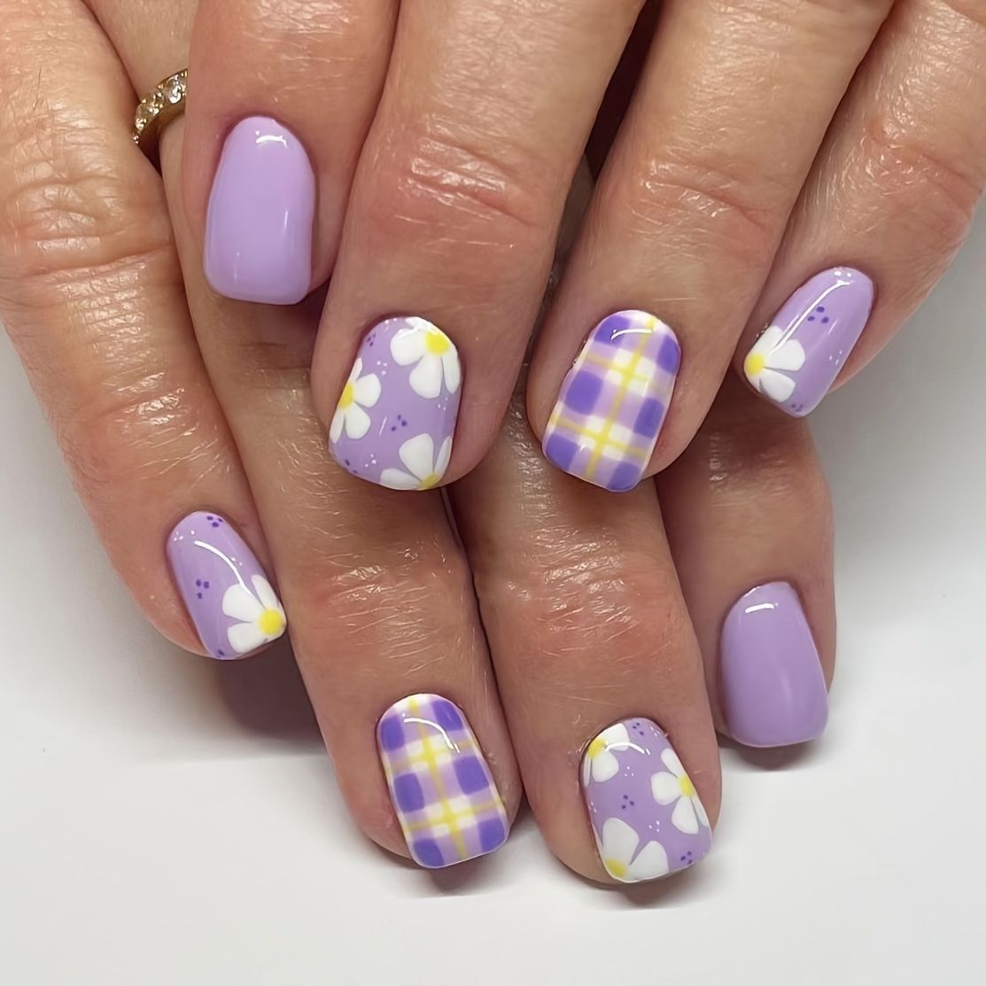 Blumenmuster-Nagelkunst-Set Brehn