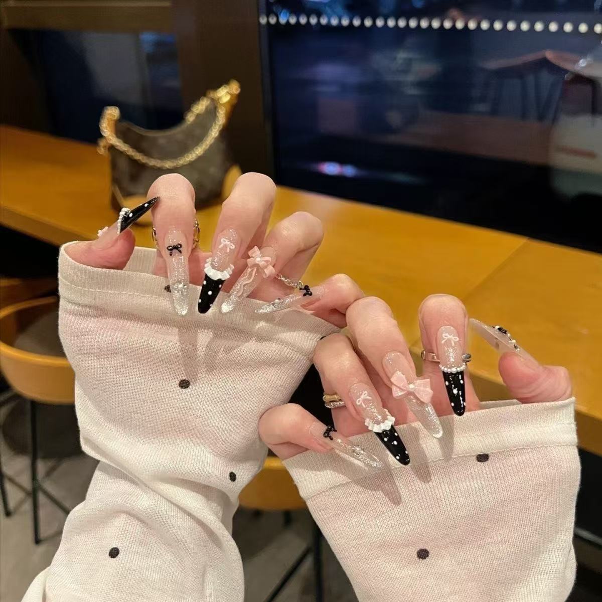 Künstlerisches Stiletto-Nagelset