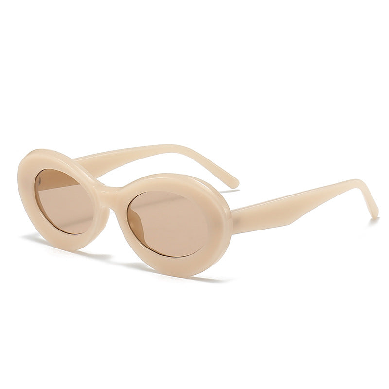 Damen modische ovalförmige Sonnenbrille mit innovativem Design Brehn