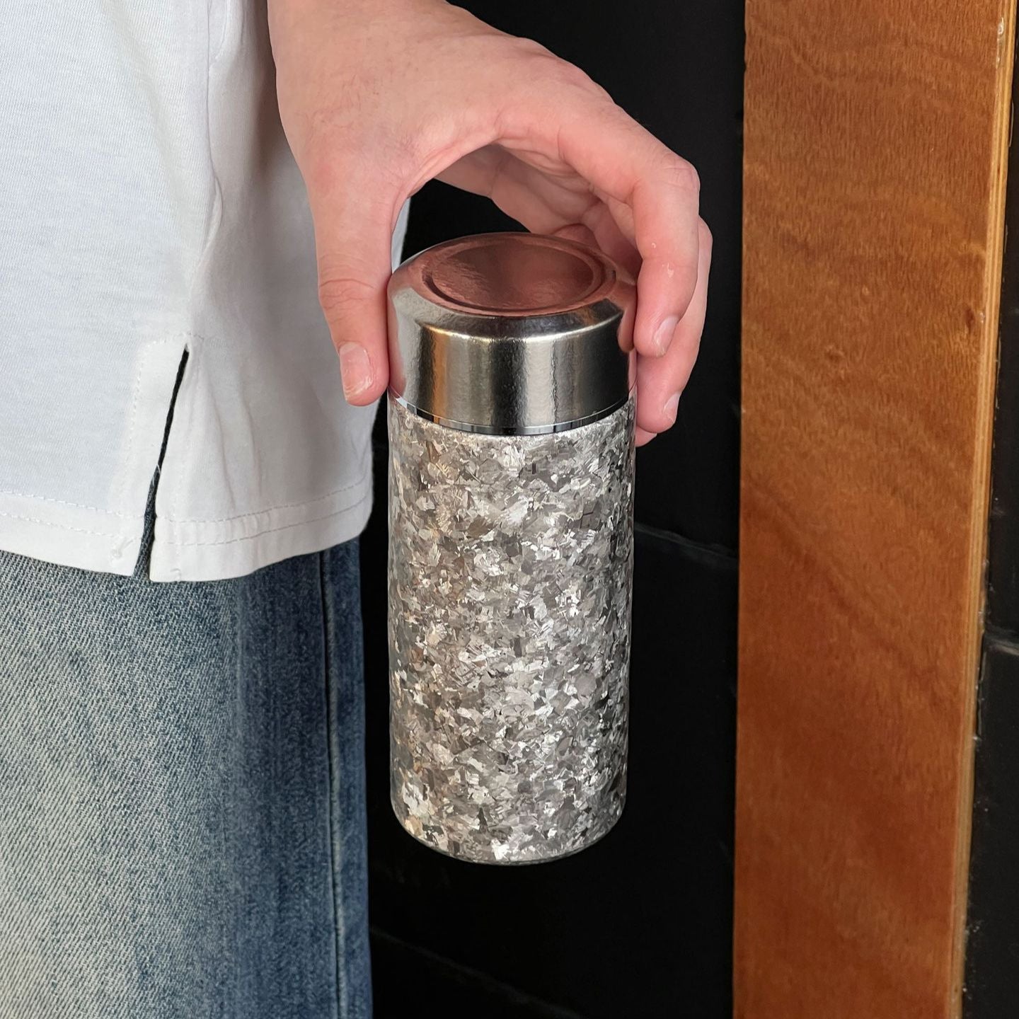 Damen Hochwertige doppelwandige Thermosflasche Brehn
