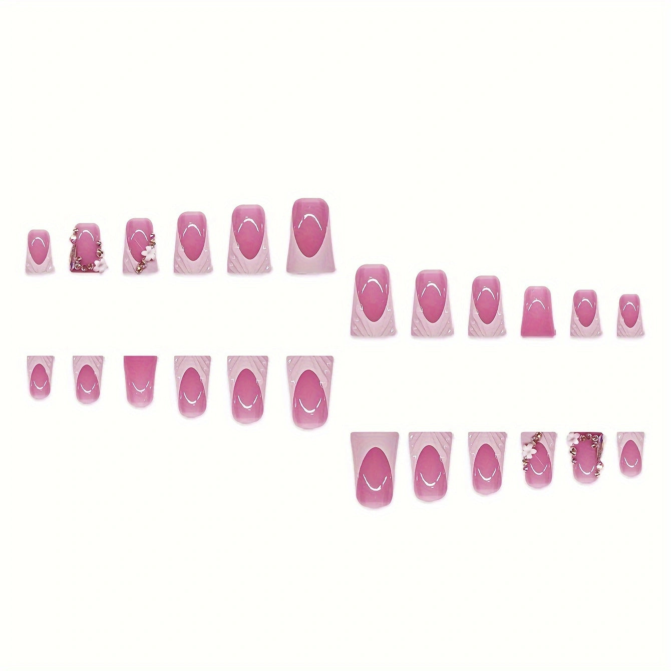 Elegantes Press-On Nagelkunst-Set Brehn