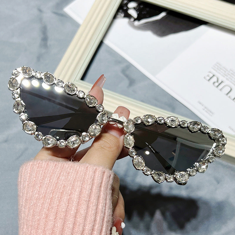 Herzförmige mit Strass verzierten Sonnenbrille Brehn