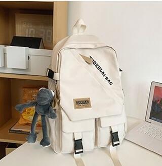 Strukturierter Mehrfach-Fach-Schulrucksack Brehn