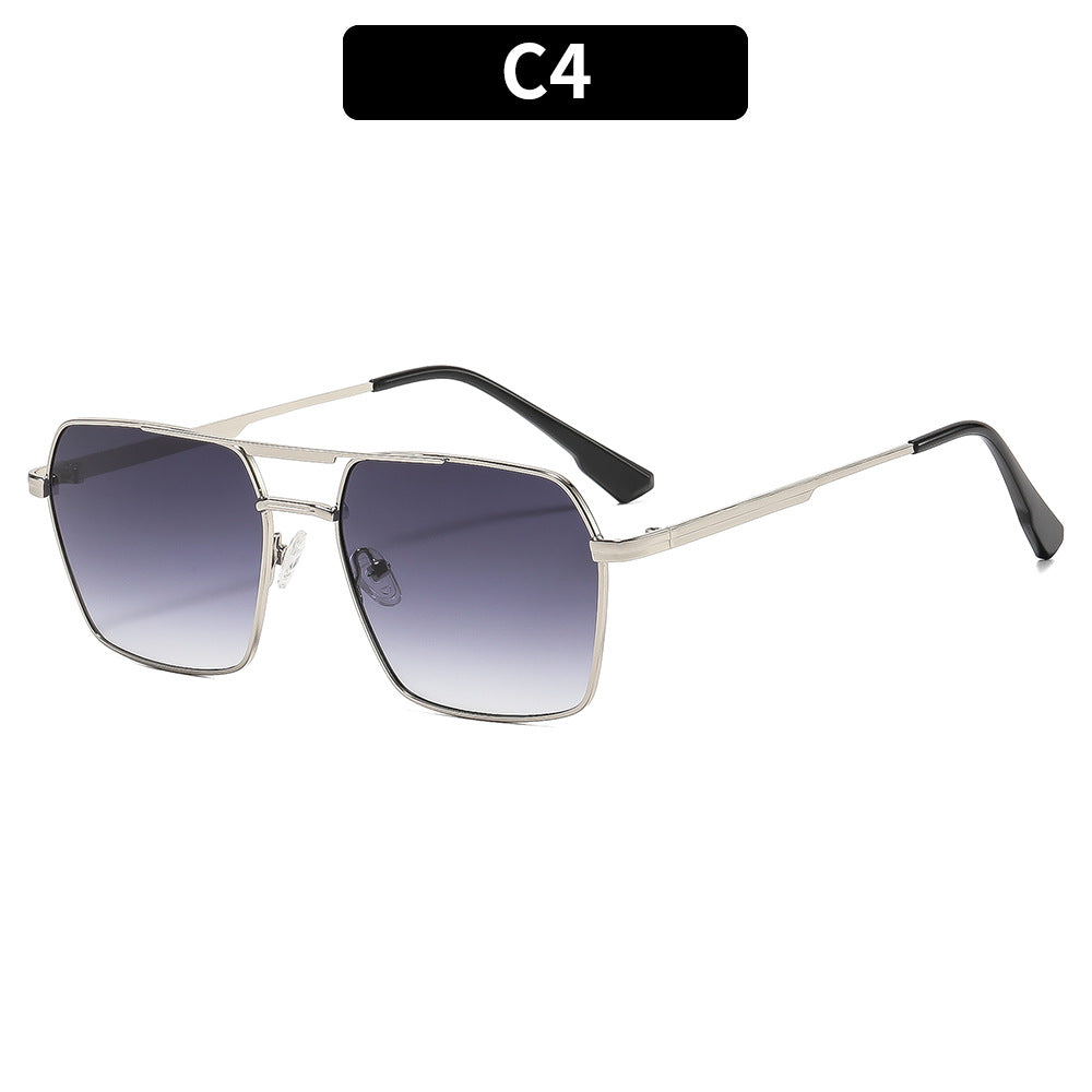 Oversized Quadrat-Sonnenbrille mit Verlaufslinsen