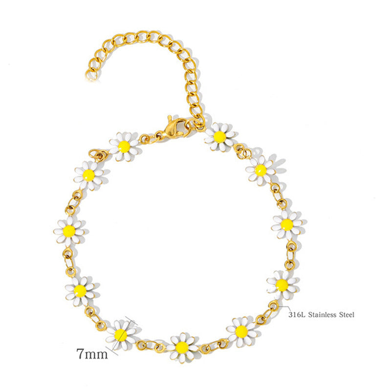 Flower Charm Armband Brehn