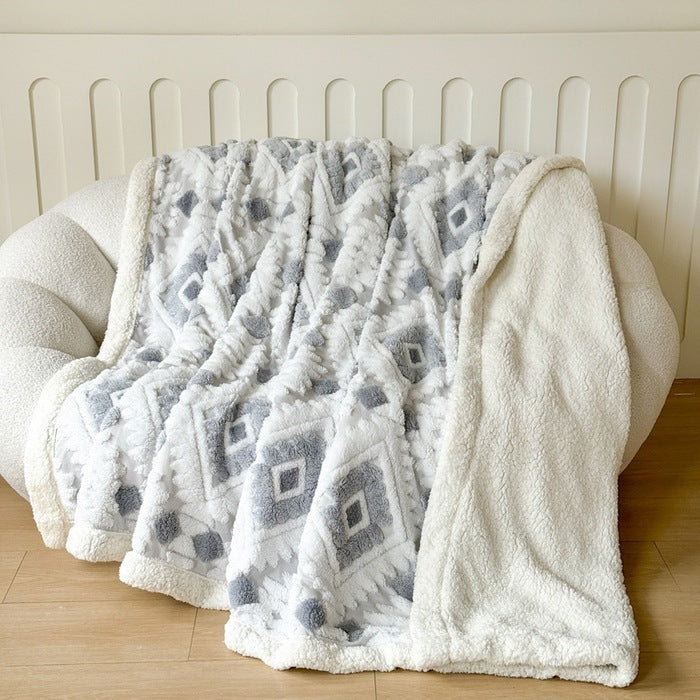 Luxuriöse Plüschfleece-Werfen-Decke