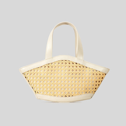 Elegante Gewebte Statement Tote