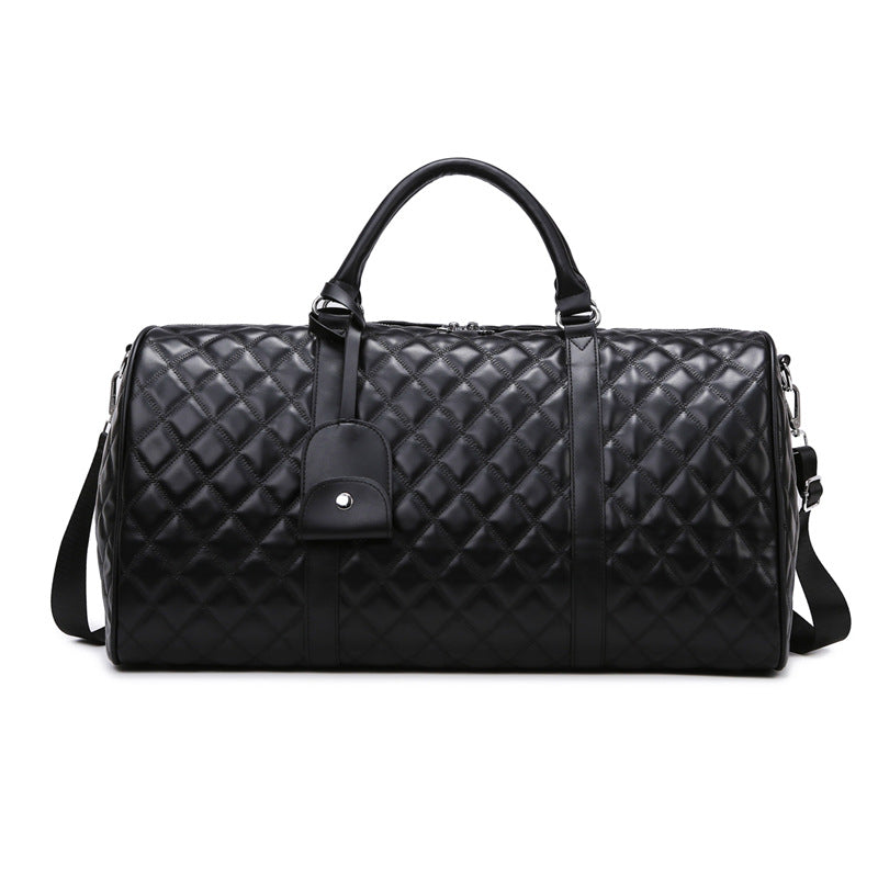 Gepolstertes Leder Reise Duffle Bag