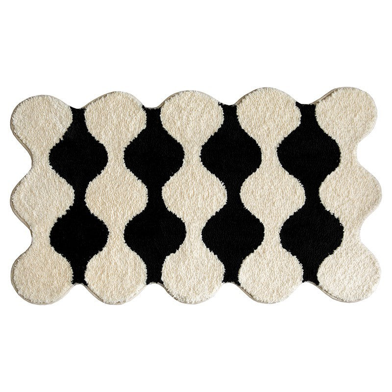 Zeitgenössischer Wellen-Design Brehn Teppich