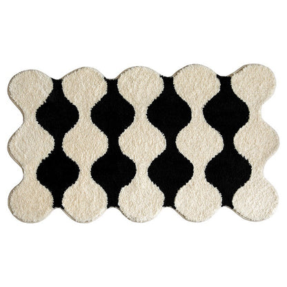 Zeitgenössischer Wellen-Design Brehn Teppich