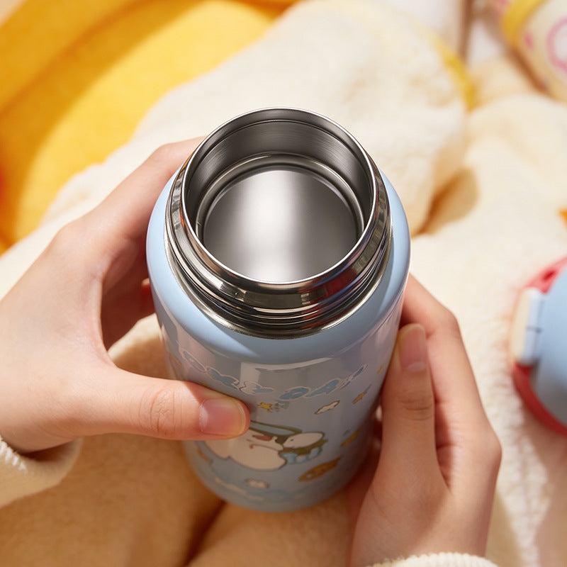 Damen Isolierflasche mit praktischer Tragevorrichtung und verspieltem Design Brehn