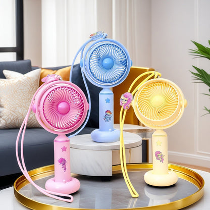 Damen Tragbarer Handventilator mit flexiblem Hals und niedlichem Design Brehn