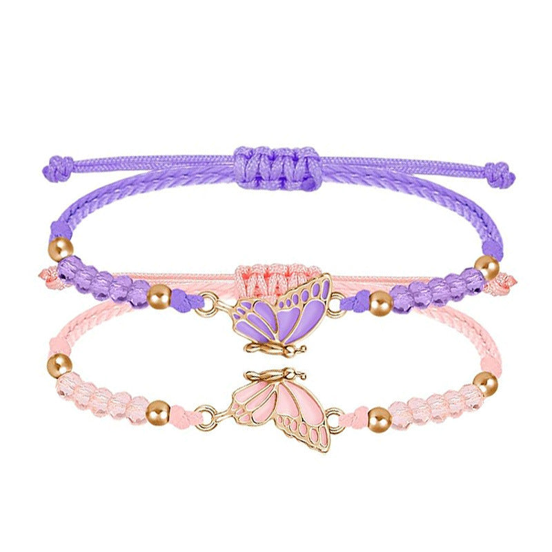 Butterfly Charm Halskette und Armband Set Brehn