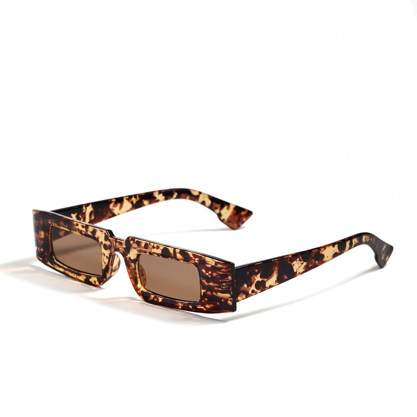 Damen modische geometrische Sonnenbrille mit transparentem Rahmen und polarisierenden Gläsern Brehn