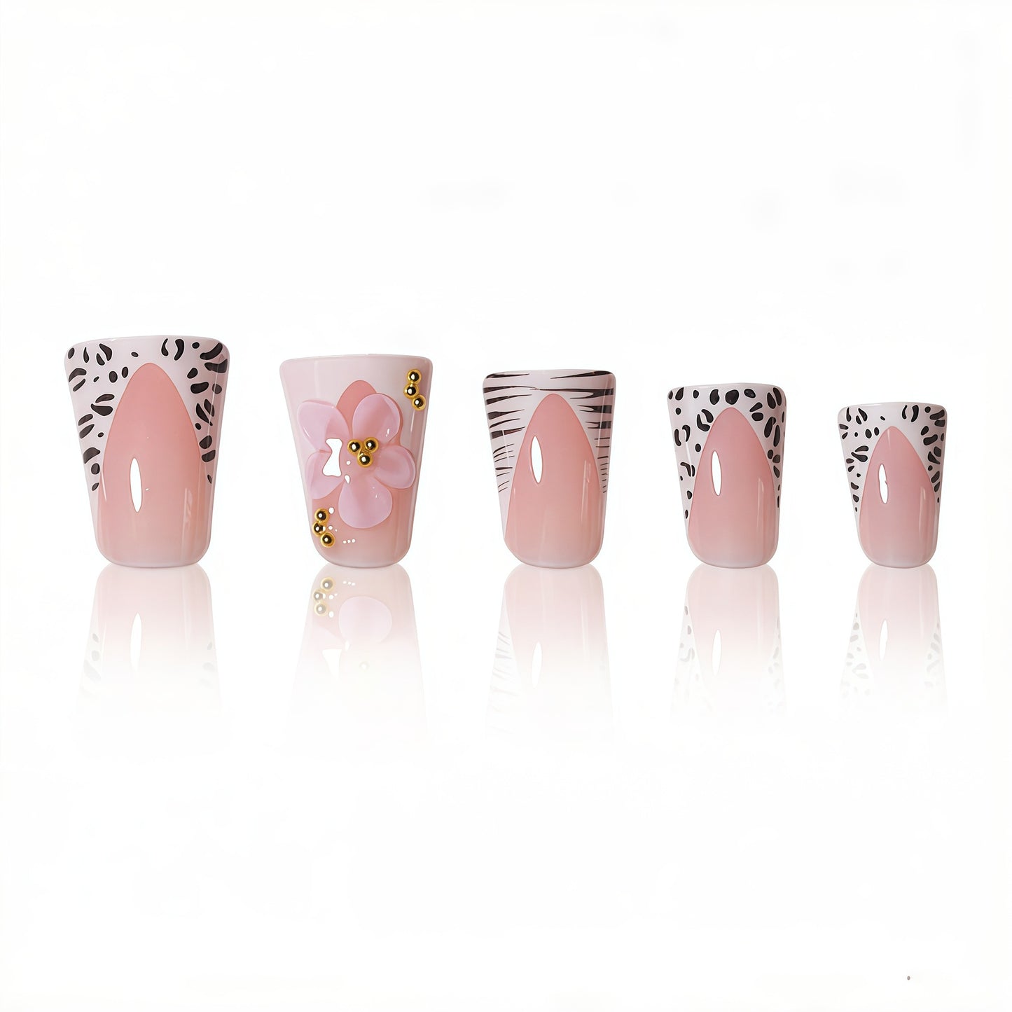 Floral Glam Press-On Nail Extensions Brehn
