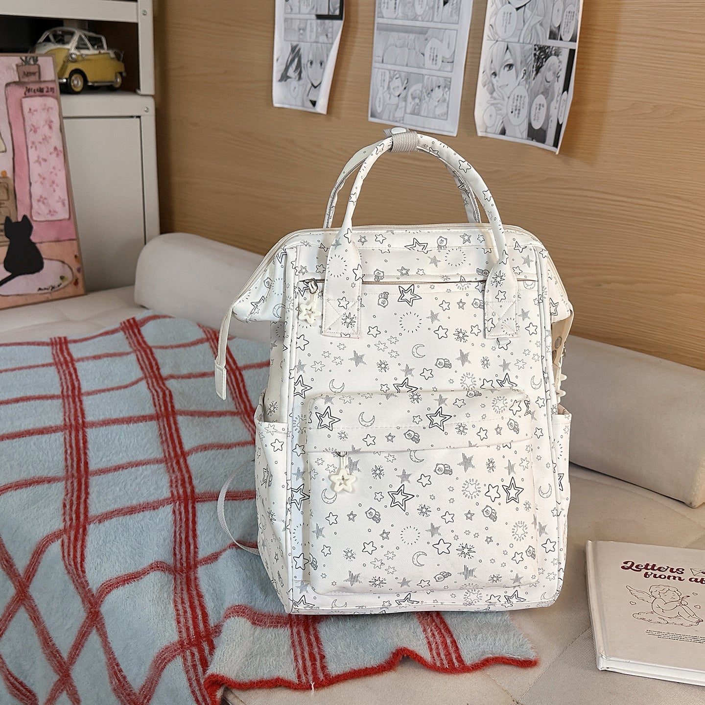 Stylischer Sternmuster-Rucksack Brehn