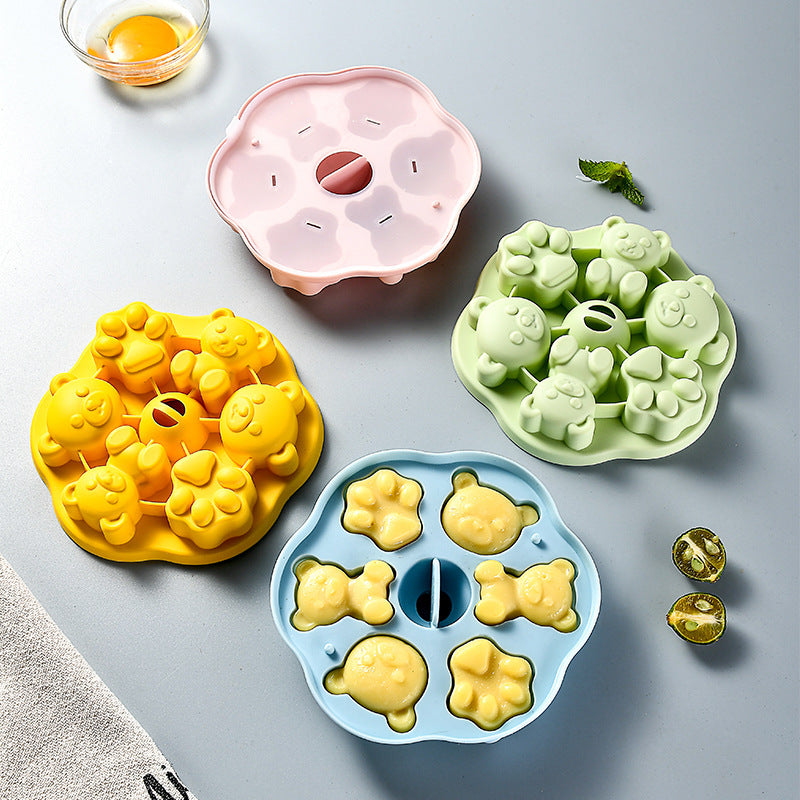 Silikon-Eiswürfelform mit Tierischen Motiven Brehn