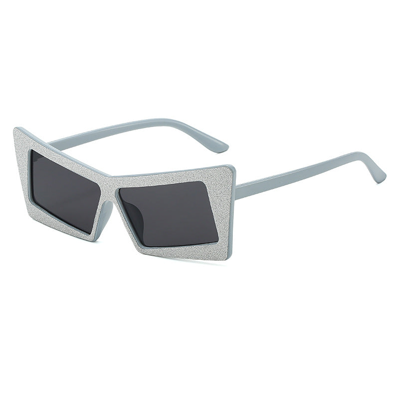Damen geometrische Sonnenbrille mit glitzernden Elementen Brehn