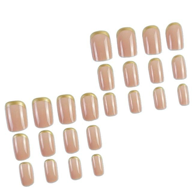 Luxuriöse goldverzierte Gel-Nagelveränderungen Brehn
