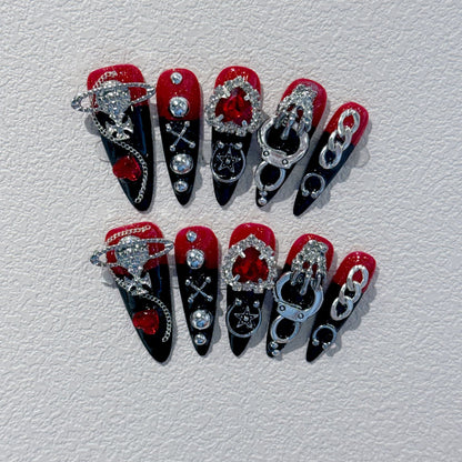 Glamouröse Nagelkunst Verlängerungen