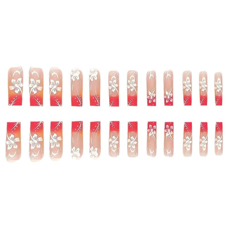 Trendige Blumige Acryl-Nagelkunst-Set Brehn