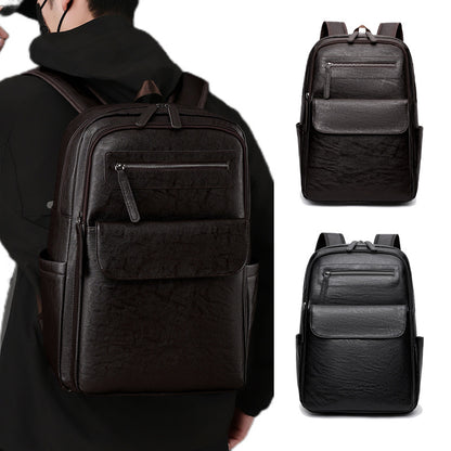 Langlebiger Leder Laptop Rucksack