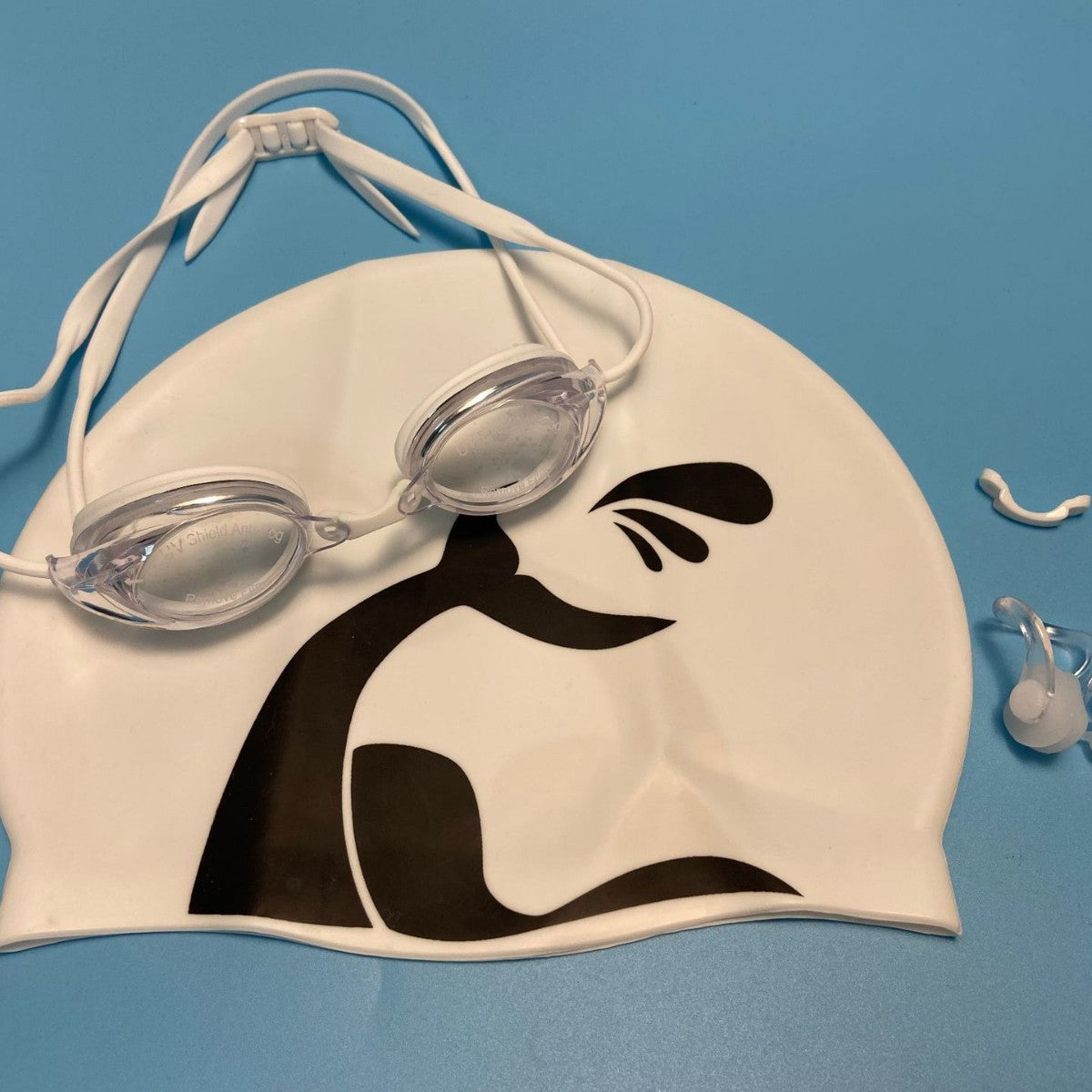 Schwimmbrille mit Verstellbarem Kopfband und Komfortnasenstück Brehn