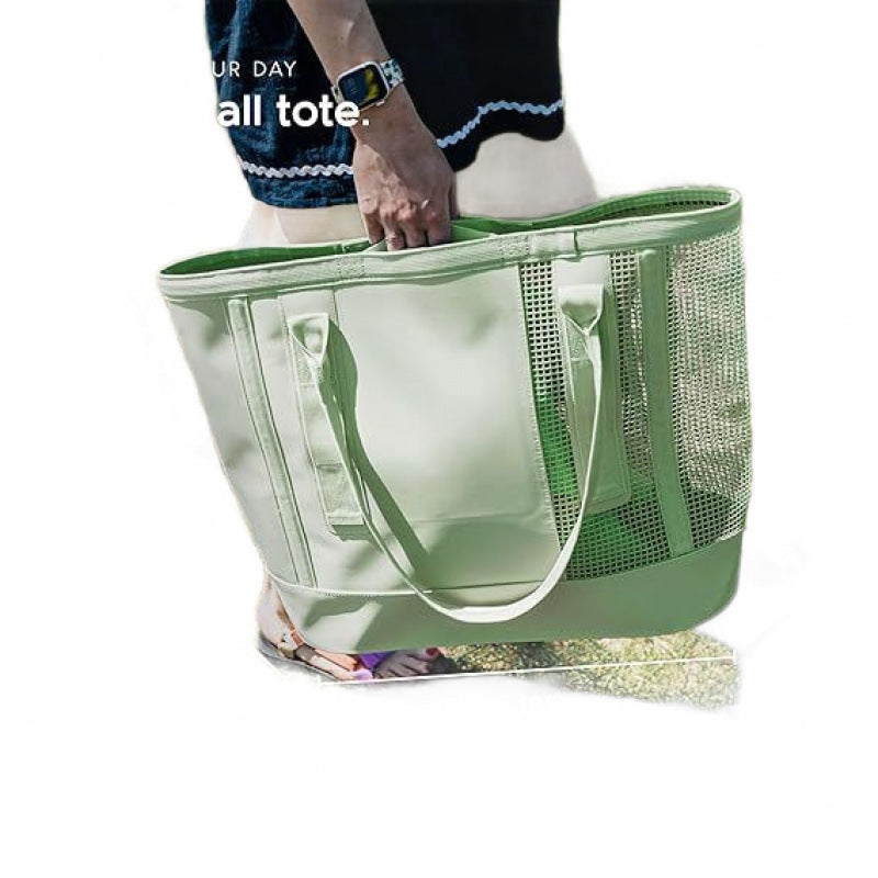 Geräumige Strandtasche mit Atmungsaktivem Netz-Bereich Brehn