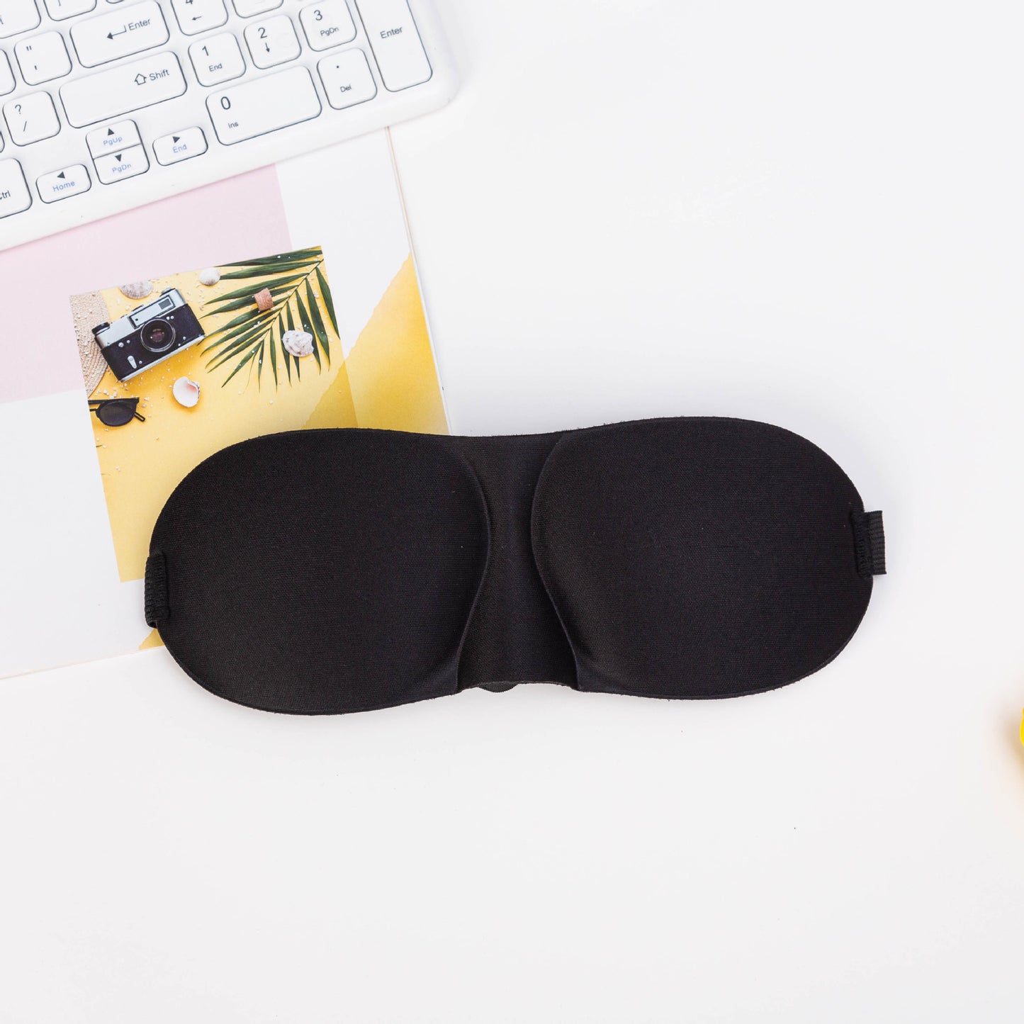 Unisex nan lichtblockierende Reisemaske mit thermoformbarer Nylonhülle und breitem Komfortband Brehn