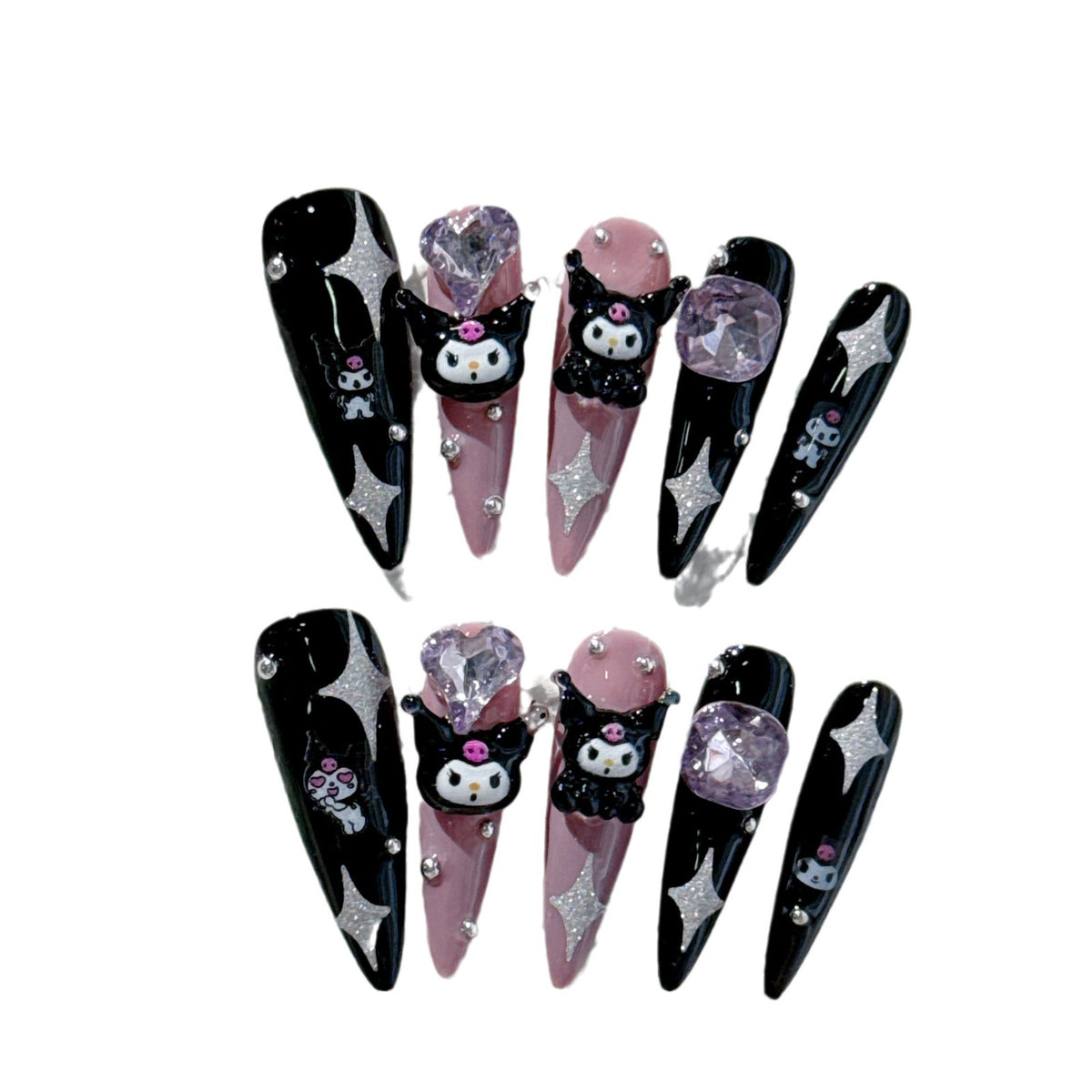 Themenbezogenes Dekoratives 3D Nagelkunst Set