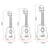 Dekorative Ukulele Brehn