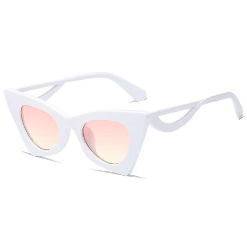 Damen Modische Katzenaugen Sonnenbrille im Fashion-Stil Brehn