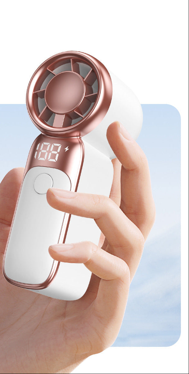 Frauen Handlicher Mini Ventilator mit Digitalanzeige Brehn