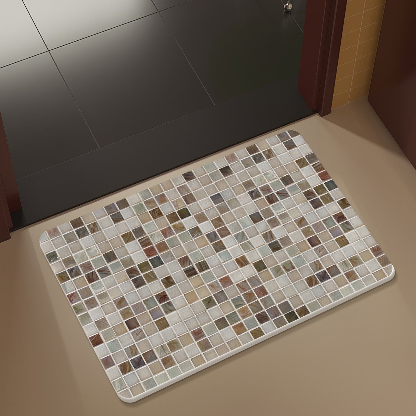 Mosaik Design Badmatte Brehn