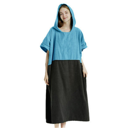 Damen Kapuzen-Poncho aus weichem Mikrofaserstoff Brehn