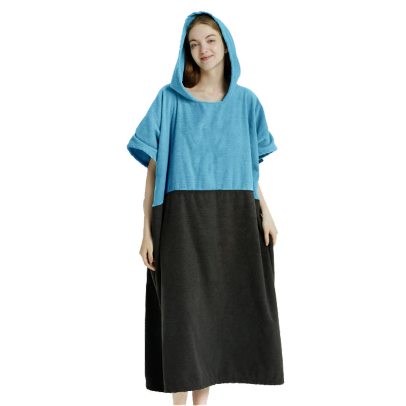 Fluffy Kapuzen-Badeponcho Brehn