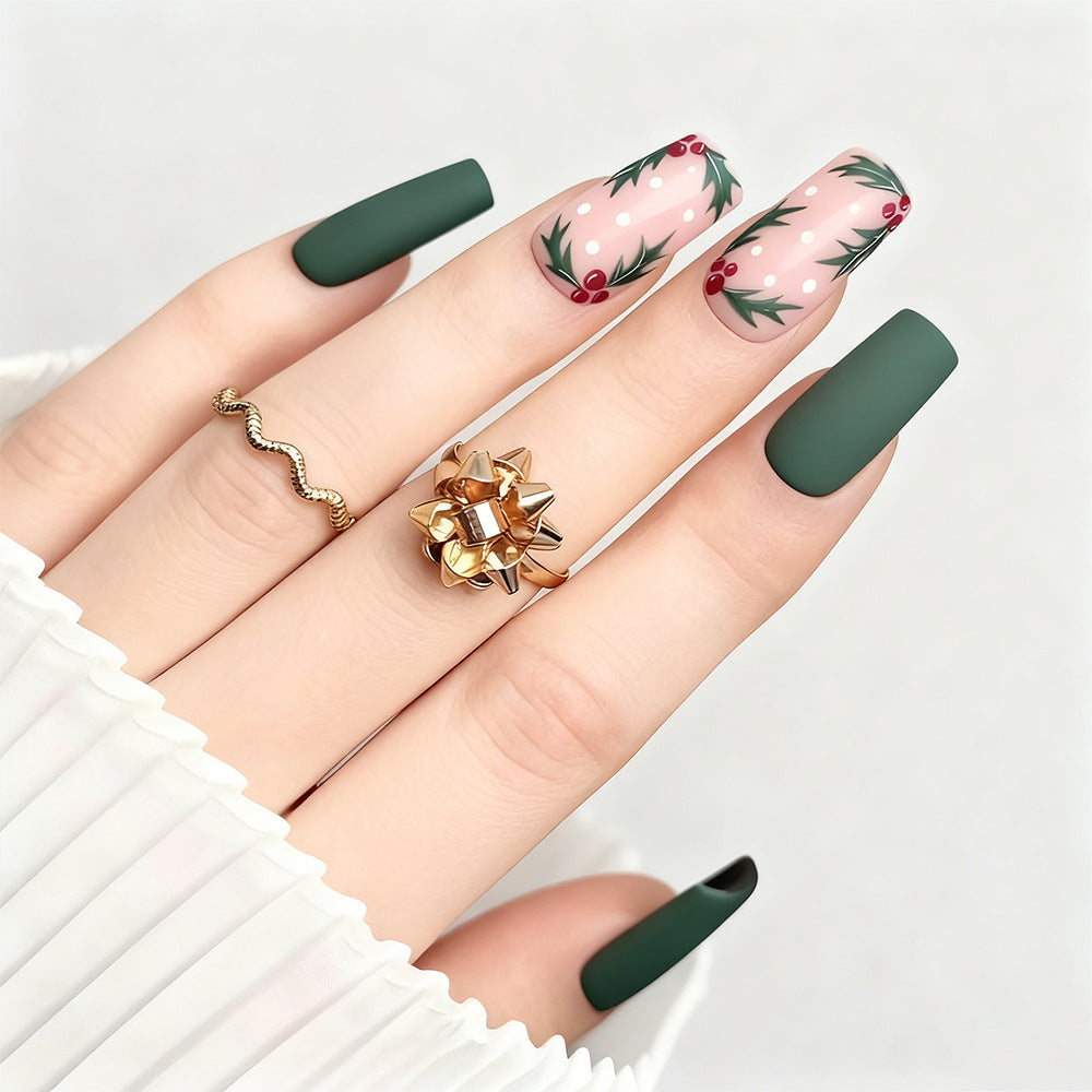 Kunstnagel-Set mit bunten Blumenmotiven Brehn